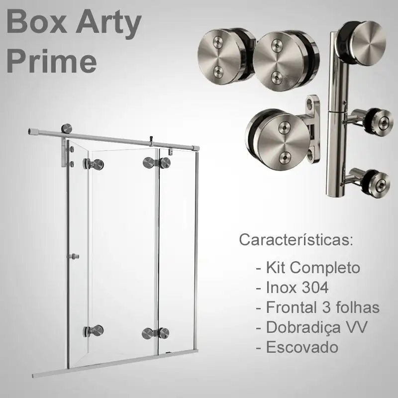 Frontal 3 Folhas Escovado